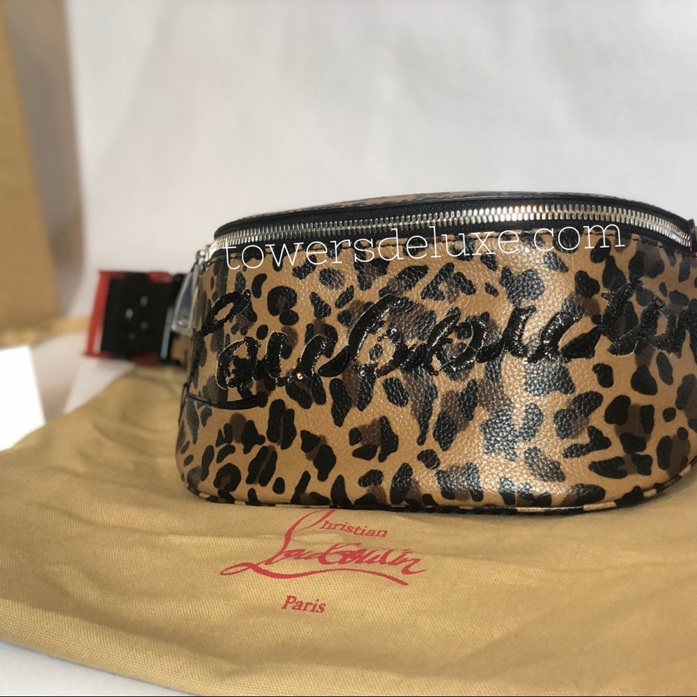 Christian Louboutin leather belt bag.
